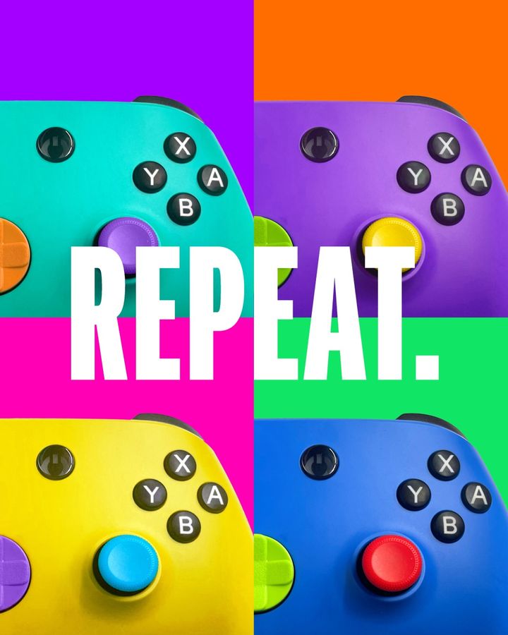 What's your favorite color? 🎨 Welcome to CANDY CON, our newest, exclusive line in customizable controllers! Create. Play. Repeat - only at Gamestop: bit.ly/3Jf48Iq #GameStop #CandyCon🎮