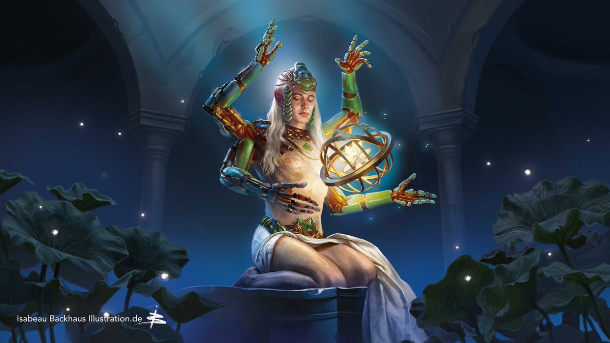 Hey here is the final personal artwork that I did for my Magic the Gathering portfolio. I tried to push myself as fare as I could. I really enjoy technical yet ancient worldbuildings. What do you think? I know portfolio day just happened but I appreciate every share ❤️ 🎨.