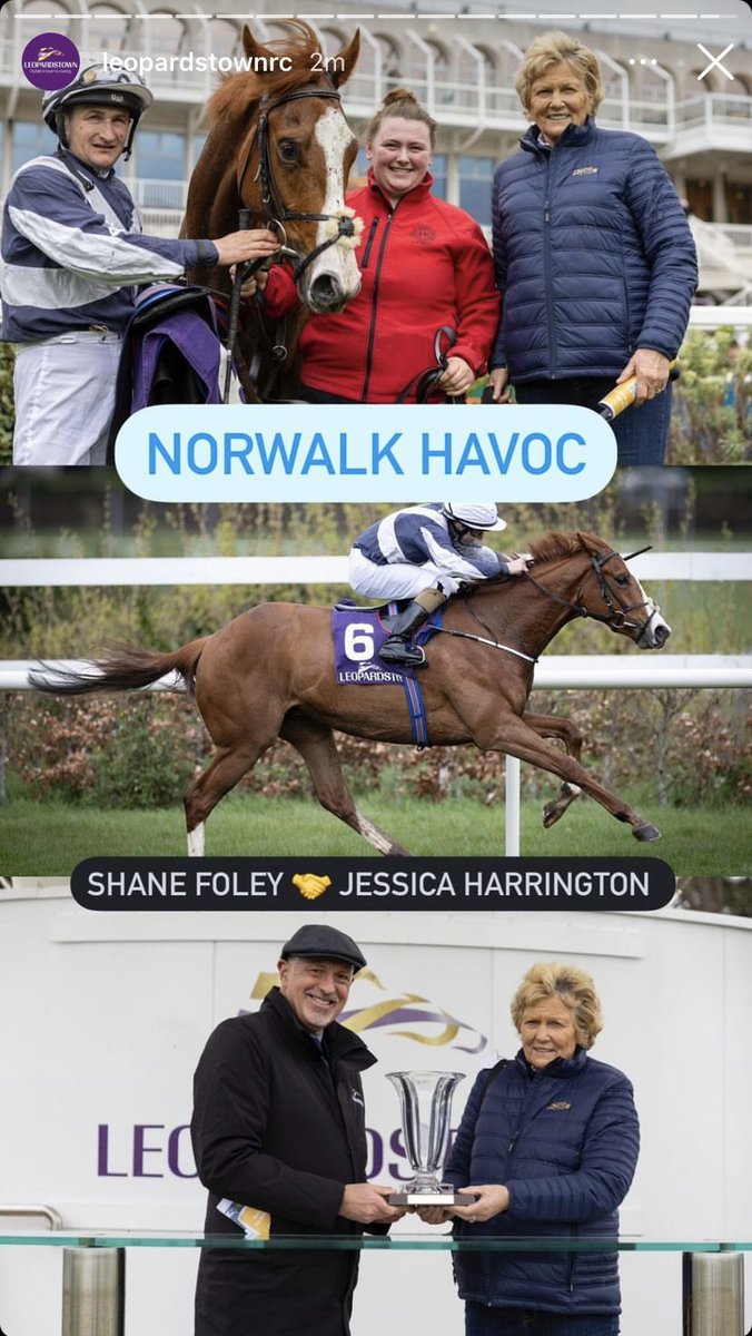 🥇NORWALK HAVOC 🥇 Delighted to get our first winner of the flat turf season @LeopardstownRC today! 🎉 With ‘Norwalk Havoc’ winning his maiden for owner/breeder Flaxman Stables Ireland Ltd 🙌🥂 Ridden by Shane Foley 👏