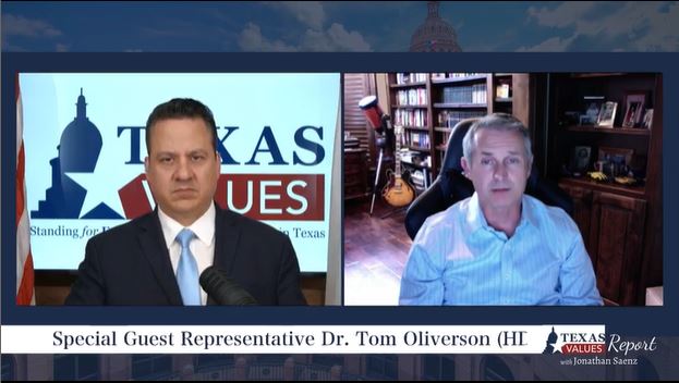 'I'm not here for me. I'm not here because I need something to do. I'm here to serve.' Rep. Dr @TomOliverson Watch #TexasValuesReport live now with special guest Rep. Tom Oliverson and host @JonathanSaenzTX fb.watch/rmsVY72QbG/