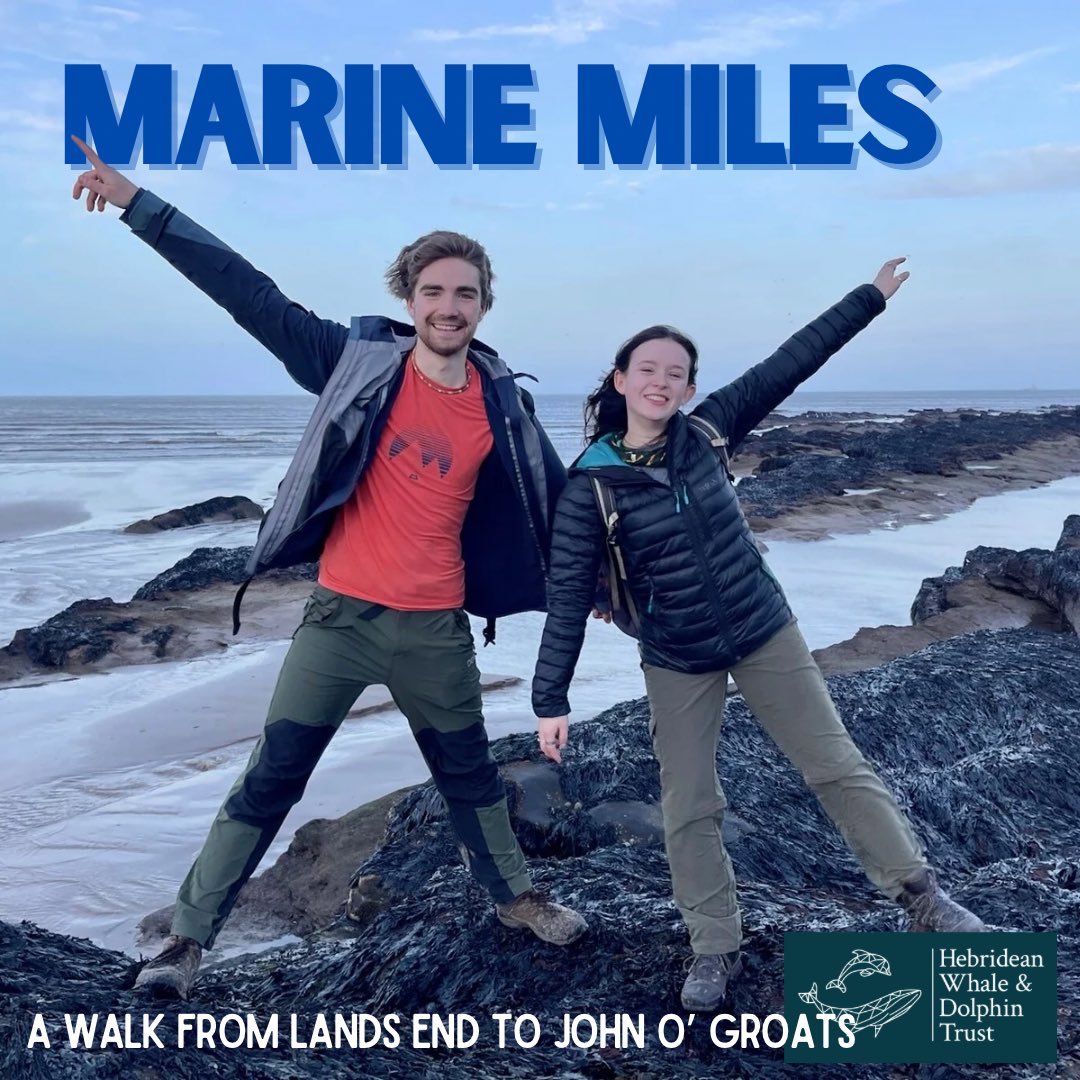 🌟ANNOUNCEMENT🌟 In 1 month, @GreeneIndy & I will be walking from Lands End to John O' Groats to raise money for the Hebridean Whale and Dolphin Trust.🐬 107 days 2300km. Pls give anything you can to this fab cause & follow our journey on our socials gofund.me/abeff770