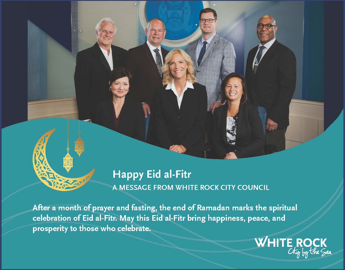 🕌 Happy Eid al-Fitr from White Rock City Council 🕌

#WhiteRockBC