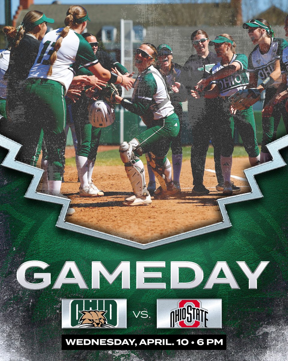 Bobcats vs Buckeyes tonight 😼 🆚Ohio State ⏰ 6:00 p.m. ET 📺BIG+// bit.ly/4aR1swG 📊bit.ly/3UcTbh2 #OUohyeah