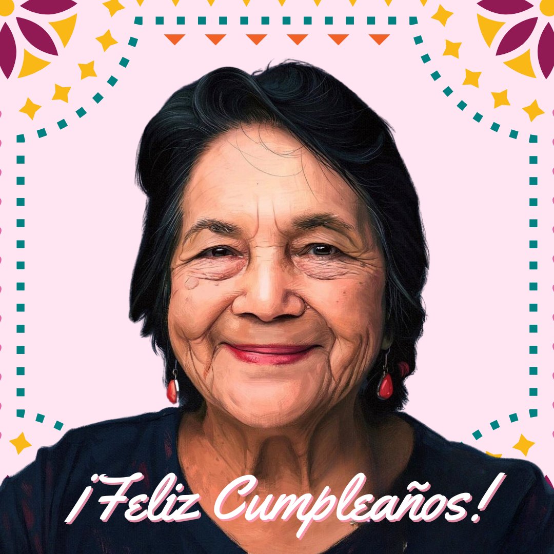 Happy Birthday Dolores Huerta, a living legend & icon of the labor movement! From championing the rights of farm workers to empowering women, her tireless dedication to civil rights & social justice inspires us all. #SiSePuede