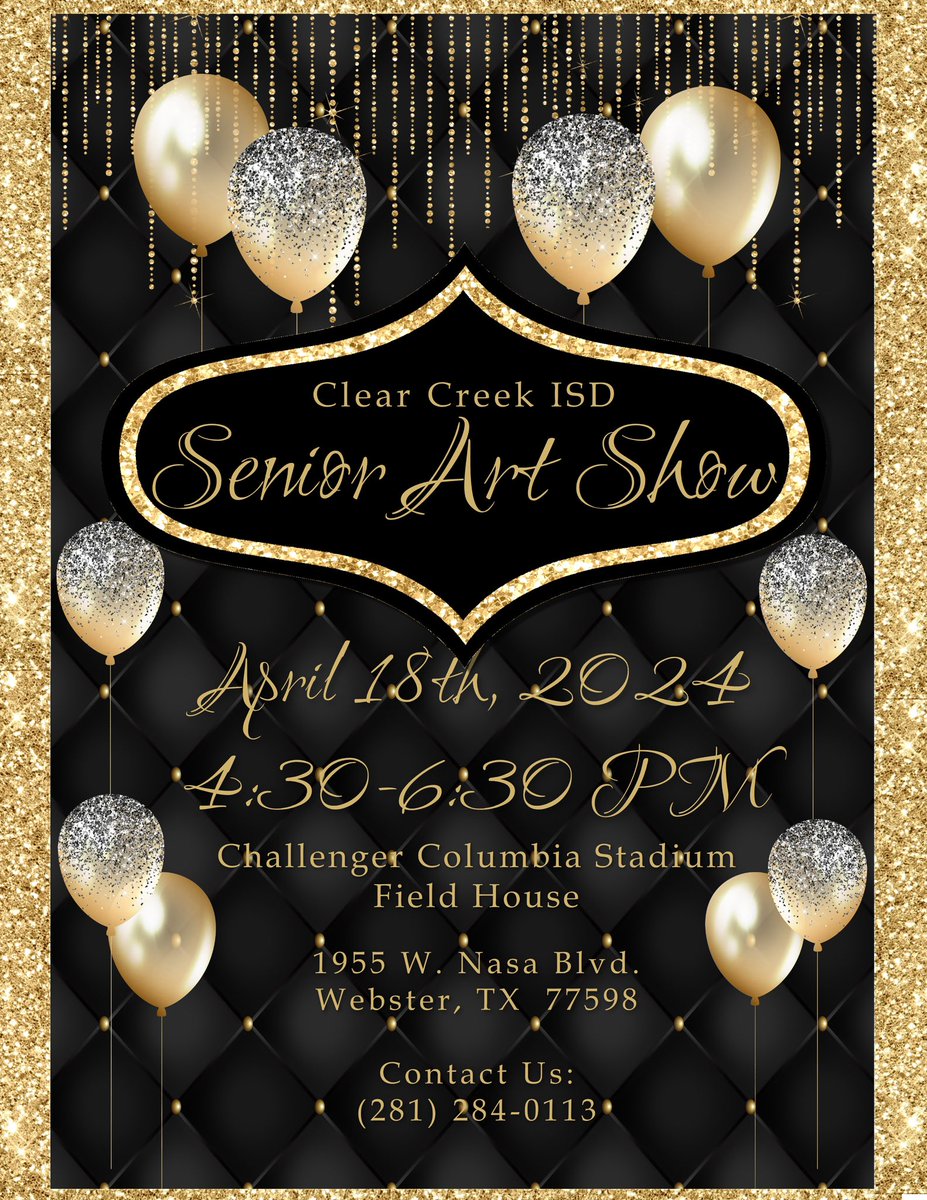 We would love for you to come and help honor our Senior Art students at this amazing event!