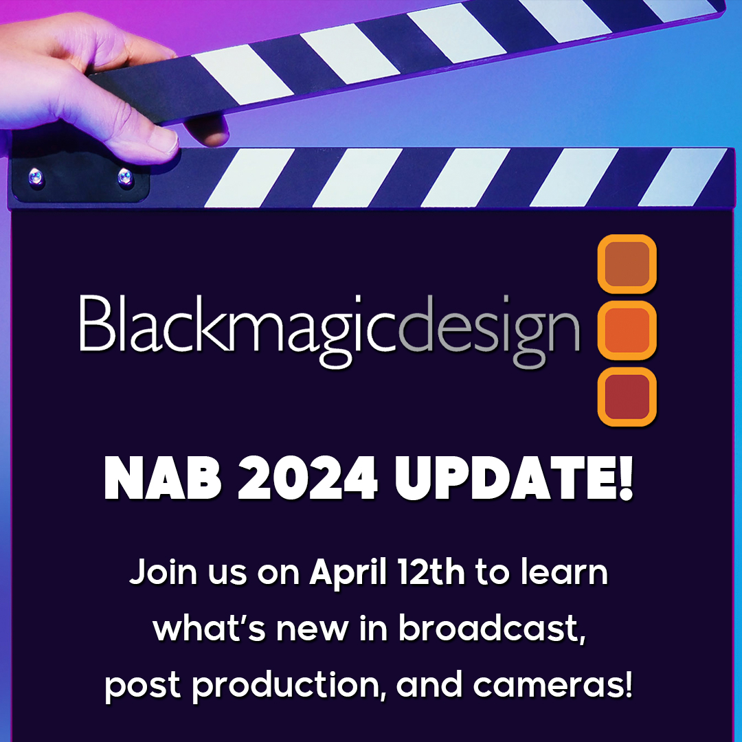 Tune in at 12pm EST on Friday, April 12th for a special announcement from @Blackmagic_News!

#1SourceVideo #distribution #RedefiningDistribution #BlackmagicDesign #announcement #NAB #NAB2024 #nabshow #nab #cameras #cameragear #studioproduction #videoproduction #filmequipment