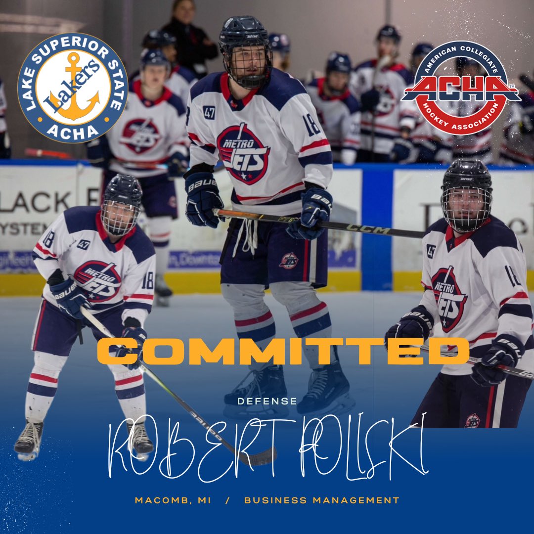 Another commit!! Robert will help bolster our blueline. He adds great hockey IQ along with a heavy shot to add to our depth. We look forward to seeing what Robert can do on and off the ice