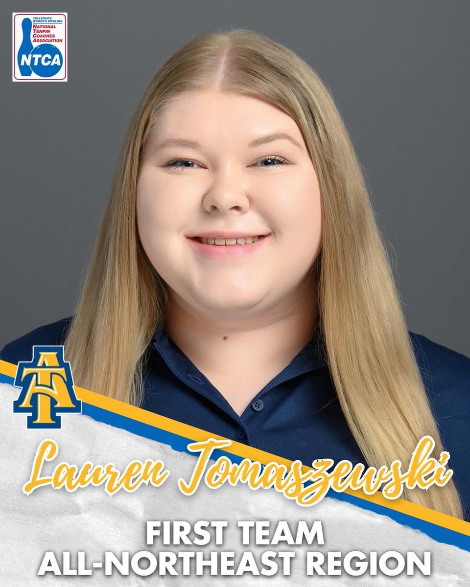 Congratulations @Lauren_Tmzski! 2024 NTCA First Team All NE Region Team!!! #aggiepride #Aggiebowling #Aggiesdo