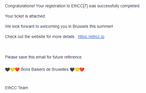 See you in my county 🇧🇪 🍟at @EthCC !

I advice you to try 'Liege' and 'Bruxelles' waffles!!!
