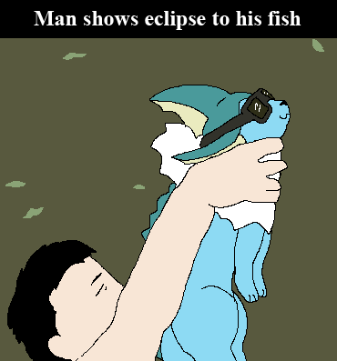 Vaporeon sees eclipse