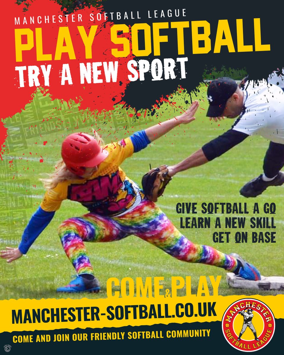 Play softball! Try a new sport. Learn new skills.
manchester-softball.co.uk
#ThisGirlCan #FitnessGoals #Wellness #FriendshipGoals #softball #WomensSport #ManchesterSport