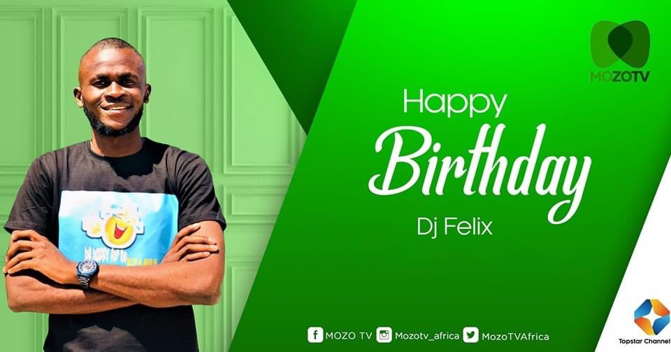 Happy Birthday 🥳 @DjfelixJr10 🎉 Join us as we celebrate the Birthday of our Programming and Transmission Administrator, Producer and Production Team Member. We appreciate you💚! Mozo Tv wishes you a Happy Birthday🎂! May all your wishes come true! Enjoy your day! #Birthday