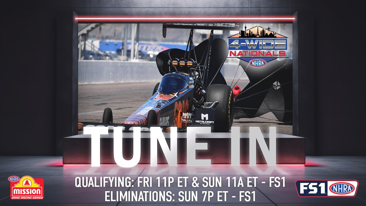 Our @ScagPower team is going FOUR WIDE this weekend, it’s going to be FAST, and LOUD! Catch it all on #NHRAonFOX. @SCAGRacing | @ToyotaRacing | @phillips_conn | @phillips_indust | @Lucas_Oil | @MacTools38 | @ImpactbyMCS | @KATOFastening