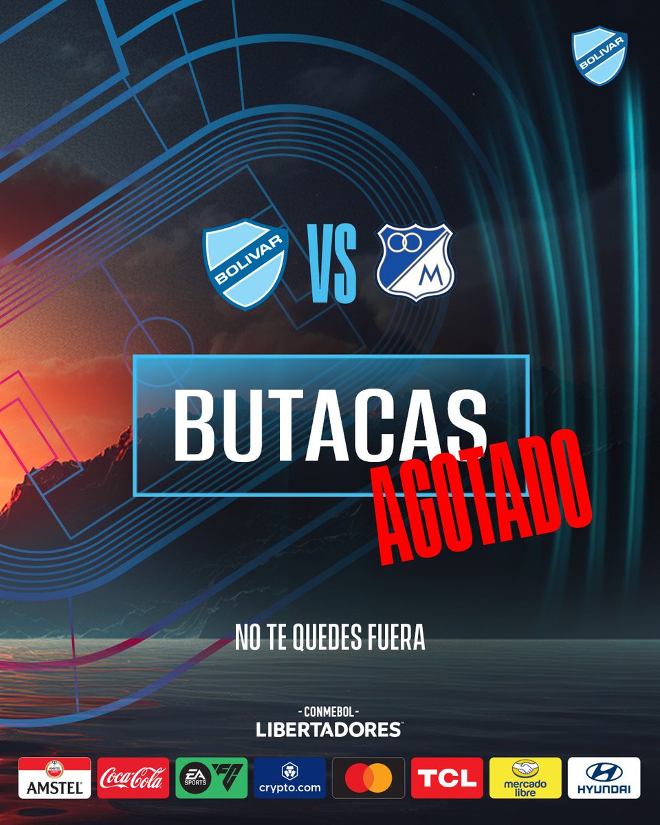 𝗡𝗼 𝘁𝗲 𝗾𝘂𝗲𝗱𝗲𝘀 𝗳𝘂𝗲𝗿𝗮 🏆🙌🏻 Es momento de llenar el Siles 🏟️ 🎟️ Entradas en: clubbolivar.com