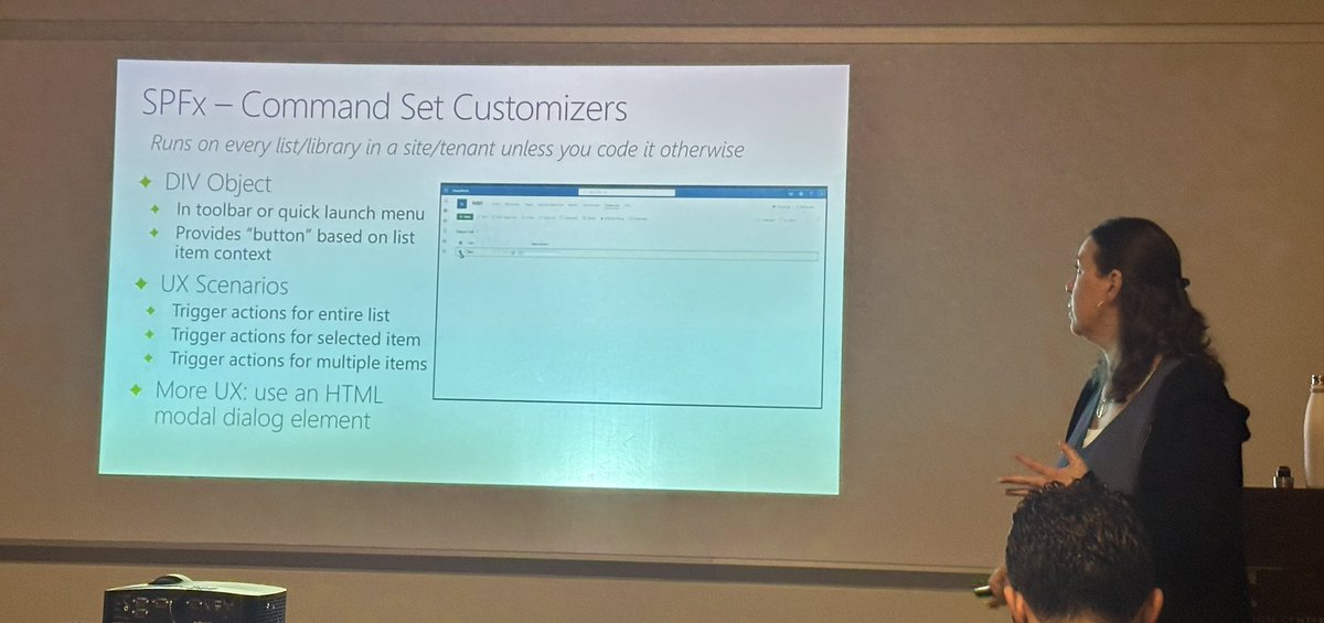 The Art of the Possible: Extending #Microsoft365 with @jfj1997 at @NACollabSummit 🚀 There is nothing Julie can’t solve 👏🏻 #M365PnP #SPFx #PnPjs