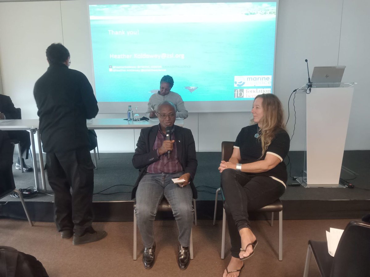 Prof. Juliet Hermes Manager SAEON Egagasini & SAPRI sharing insights as a panel member @ South by South Seaside Session & a panel member @ IOCINDIO Satellite event on Coastal Resilience @UNOceanDecade Barcelona @dsigovza @NRF_News @IocUnesco