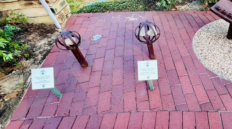 We are asking for the public’s help to locate stones (pictured here) stolen from the 9-11 Flight Crew Memorial. Anyone with information is urged to contact Sergeant Oscar Ramirez at: oramirez@grapevinetexas.gov. Read more online: bit.ly/43RGprc