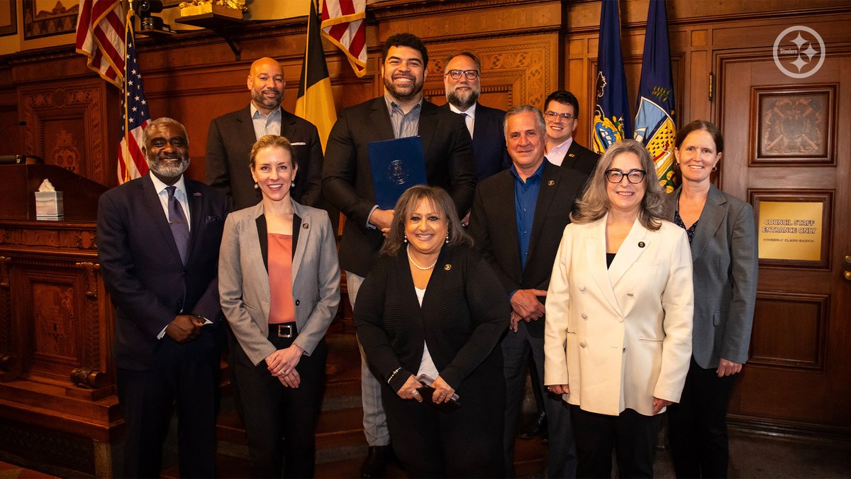 'Not everybody gets to be a Pittsburgh Steeler, but when you are a Pittsburgh Steeler, there is a level of consistency, a standard to be held and a responsibility to the city. ' - @CamHeyward who was honored today on 'Cam Heyward Day' in Pittsburgh 🗒️: bit.ly/4awXxFw