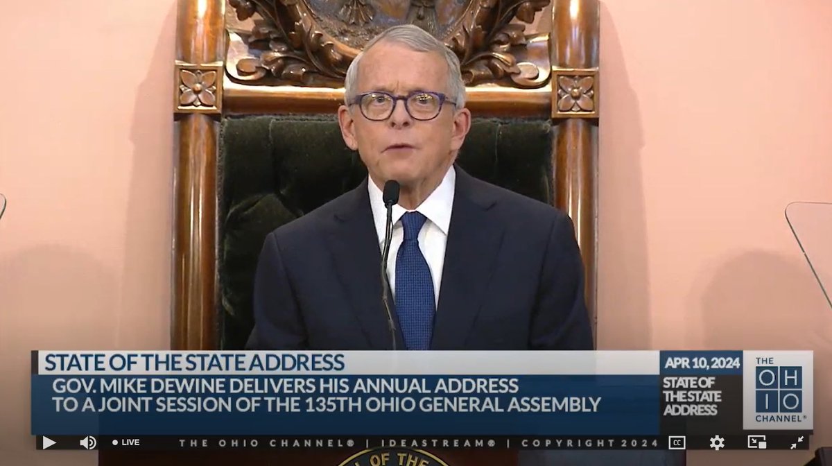 “Kids have only one chance to grow up so we must have a great sense of urgency as every moment we waste is a moment they lose.” @GovMikeDeWine #SOTSOhio #OHKidswin