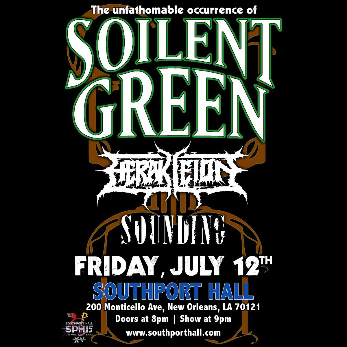 Here we go New Orleans! Tickets go on sale Friday!! blocktickets.xyz/e/soilent-gree… @HERAKLEION_504 @Southporthall #soundingNOLA #soilentgreen #soilentgreenband #livemusic #extrememusic #blastfromthepast #timetogrind #neworleansmetalscene