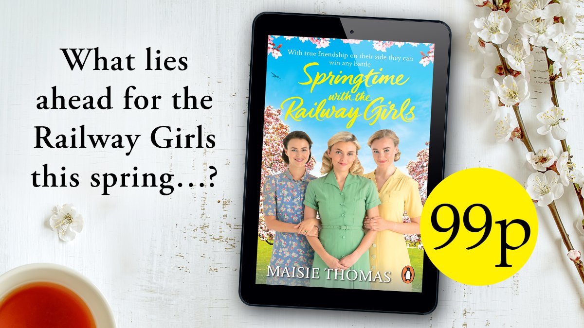 Springtime with the Railway Girls can be pre-ordered now. It's 1944 and the country is building up to D-Day. Persephone longs for peace but will it spell the end of her relationship with Matt? amazon.co.uk/Springtime-Rai… Book 9 in #TheRailwayGirls WW2 saga series. 99p on #Kindle