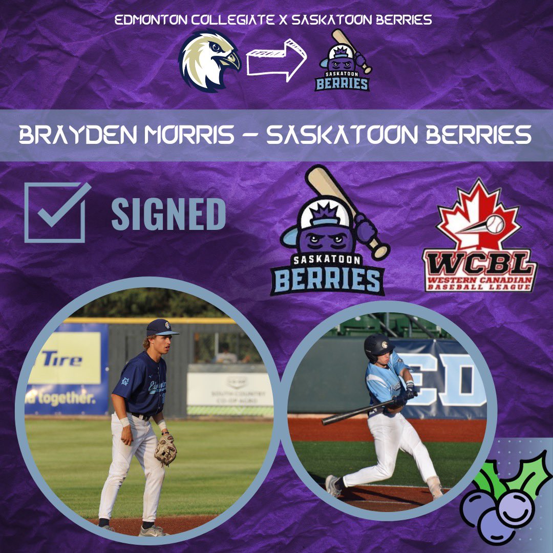 Congratulations to our 2023 First Team All-Conference SS Brayden Morris on signing with the @StoonBerries of the @wcbleague !