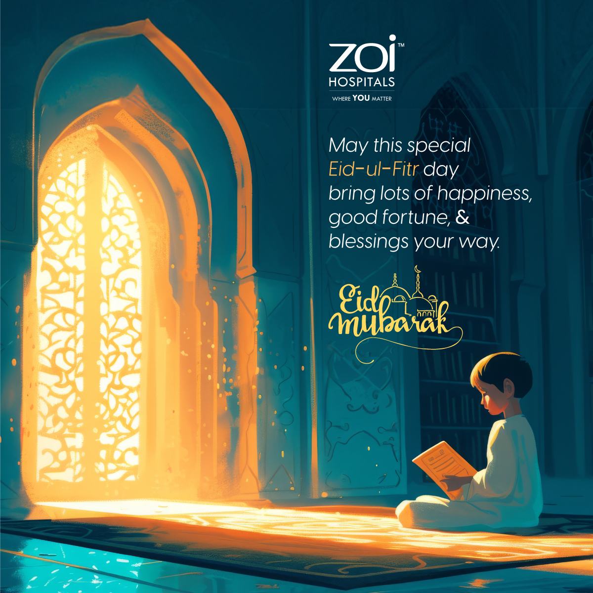 May the magic of Eid bring you and your loved ones joy, togetherness, and prosperity. #EidMubarak! #HappyEid #Ramadan #HappyRamzan #Eid2024 @zoihospitals #hospital #MultiSpecialityHospital #ApnaZoi #HealthMatters
