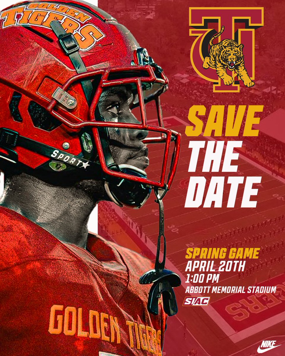 The 2024 Spring Game is approaching! Come get your first glance at the program on Saturday, April 20, at 1 p.m.!

#SkegeeFB l #MyTUAthletics l #SpringGame24