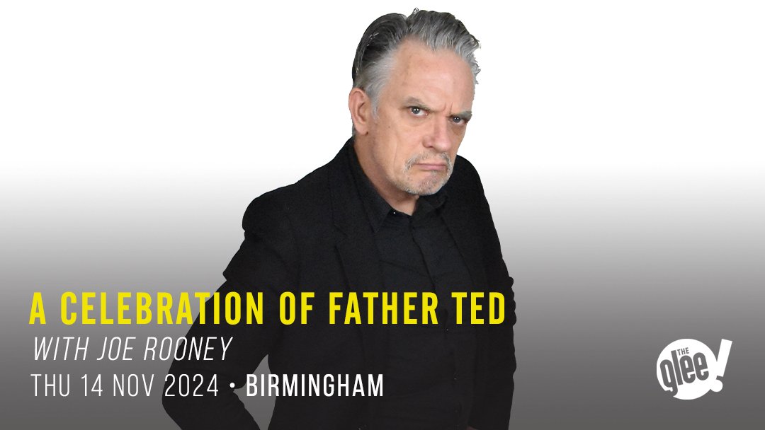 📢 JUST ANNOUNCED: Join us on Thu 14th Nov 2024 in celebration one of the greatest sitcoms ever made, as we welcome renowned stand-up @joerooney1 for another night of all things Father Ted! Tickets & info 👉 bit.ly/FatherTedGleeB…