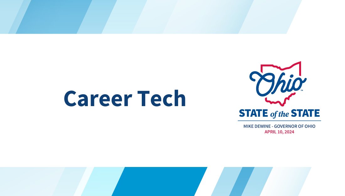 With the strong support of the General Assembly, we have been making historic investments to eliminate career tech waitlists to ensure that any Ohio student who wants career tech education has access to it. In November, we announced $200 million in grants to build and grow new…