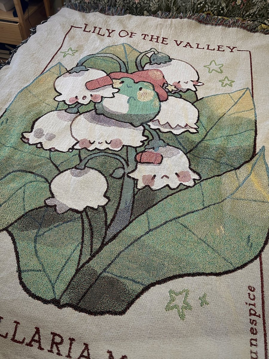 lily of the valley tapestry blanket 🐸🌱