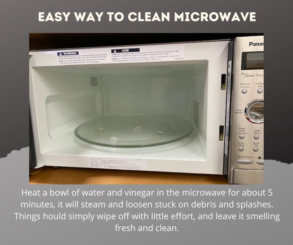 All about easy clean! #WednesdayWisdom #tipsandtricks #hacks #kitchen #food #cooking #easy #cleaning #microwave #helpfulhints #cleaningvinegar #courtenayappliances #comoxvalley #vancouverisland