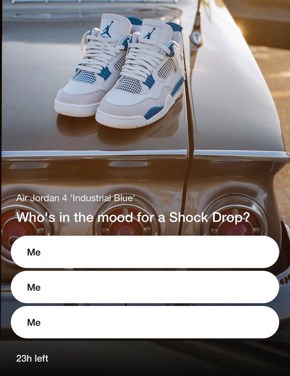 snkrs app shock drop today