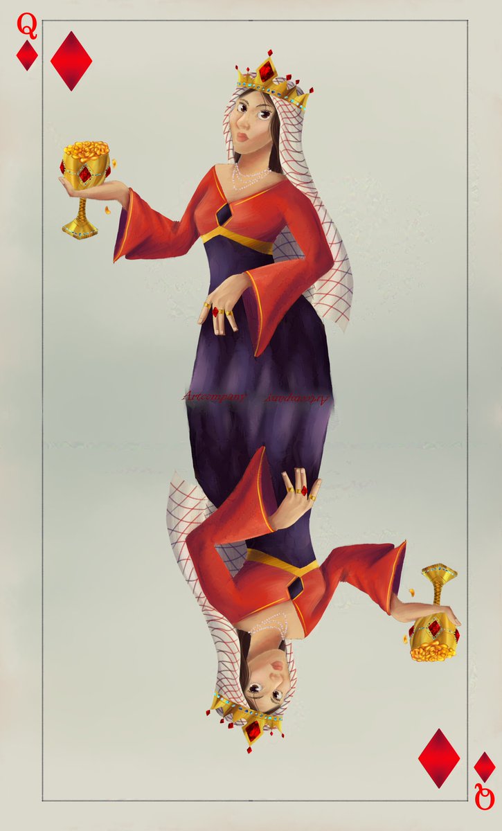 First time digitally painting in #krita #Queen #Diamond