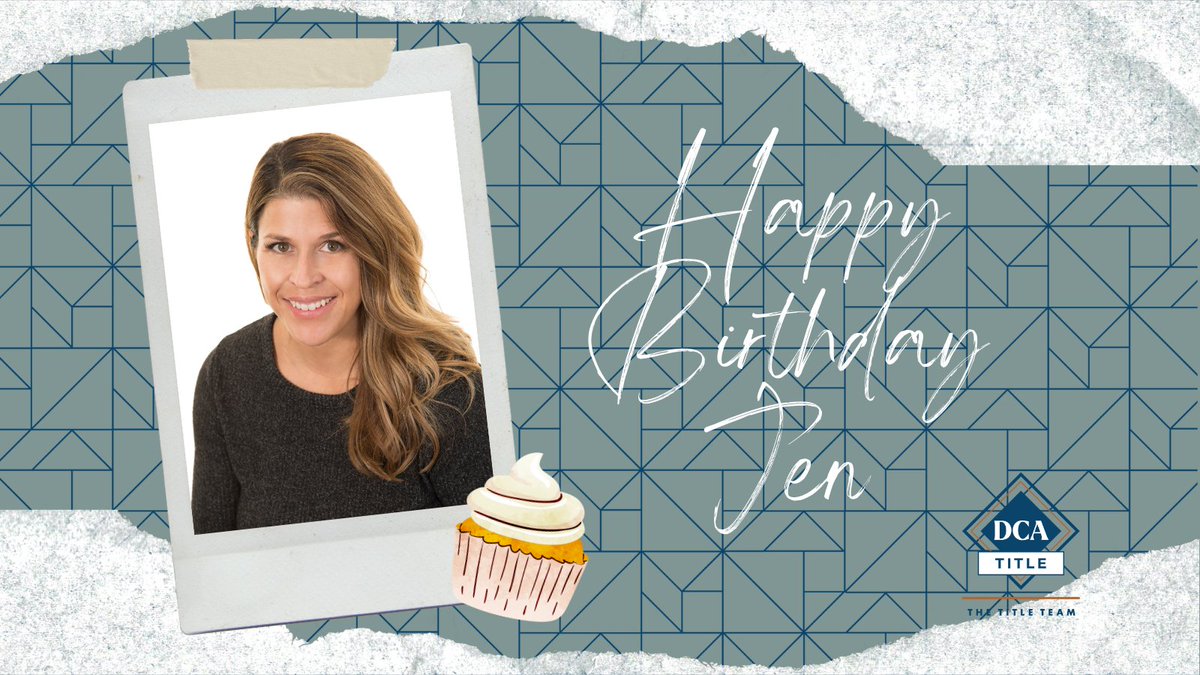 Happy birthday Jen, enjoy your special day!
.
#birthdaywishes #celebrate #twincities #dcatitle #dcateam #realestate #closingservices #titleinsurance #titleindustry #happybirthday #hbd #thetitleteam #birthdaygirl