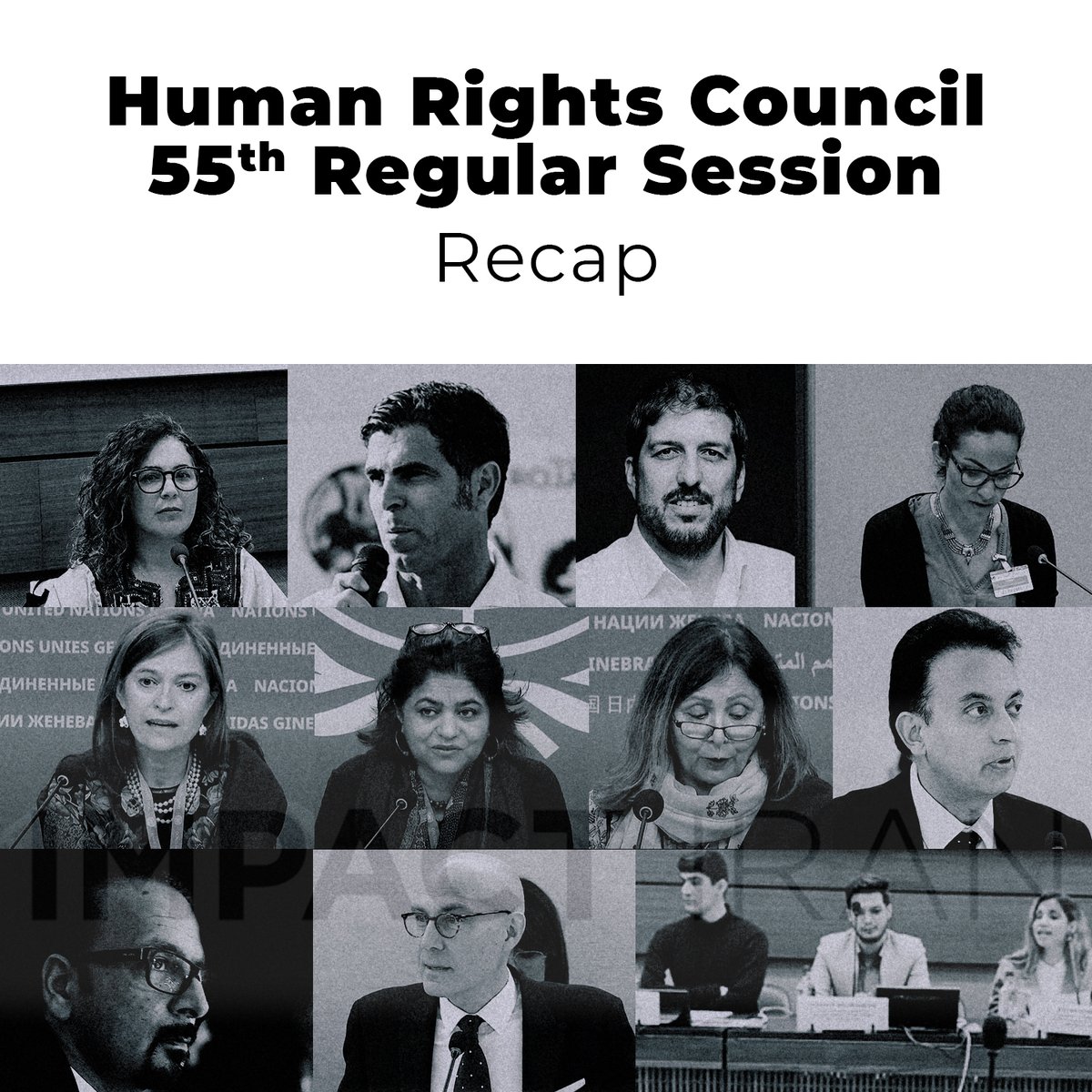 OUT NOW: Our recap of the 55th session of the 🇺🇳 Human Rights Council, including reports & dialogues with both the Fact-Finding Mission and the Special Rapporteur on Iran, member state remarks on Iran, civil society side events, & more: impactiran.org/2024/04/10/rec… #HRC55 #humanrights