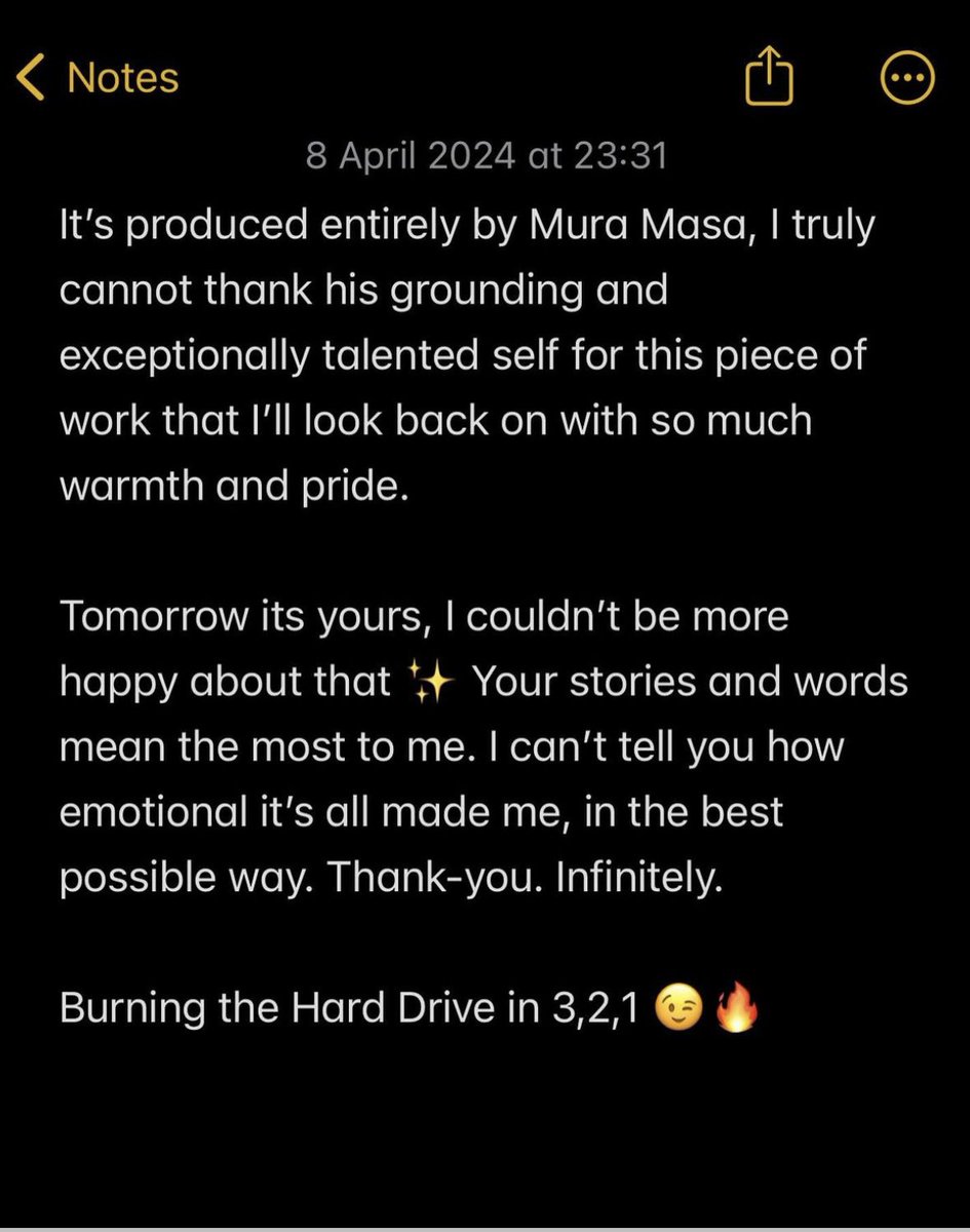 A message before release day! This has been the most cathartic and vulnerable release of my career and I feel so beautifully back to my self, I love you guys, here’s to the new era. 🌙🥲✨