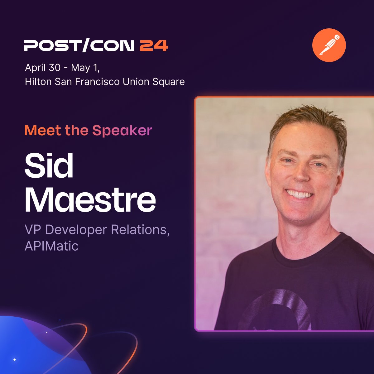 Come meetup with @SidneyAllen at POSTCON 24 in SF on May 1st. His talk will focus on ways that Postman workspaces can enhance your developer marketing efforts and how he used them to pull off @adamd 'Jedi Mind Trick'