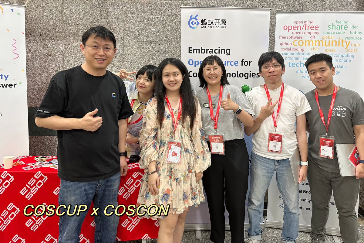 Richard Bian (@richsfo) on Twitter photo First time attending a OSS event internationally and it was so much fun!
Spoke for why/what we do for <a href="/ant_oss/">Ant Open Source</a> and run the booth with <a href="/kaiyuanshe/">开源社 KAIYUANSHE</a> <a href="/AnswerDev/">Apache Answer</a>
Met new friends <a href="/hpdang/">Hong Phuc Dang</a> <a href="/fossasia/">FOSSASIA</a> and old friends from <a href="/coscup/">COSCUP</a> What an experience! #CommunityLove #FOSSASIASummit2024 First time attending a OSS event internationally and it was so much fun!
Spoke for why/what we do for <a href="/ant_oss/">Ant Open Source</a> and run the booth with <a href="/kaiyuanshe/">开源社 KAIYUANSHE</a> <a href="/AnswerDev/">Apache Answer</a>
Met new friends <a href="/hpdang/">Hong Phuc Dang</a> <a href="/fossasia/">FOSSASIA</a> and old friends from <a href="/coscup/">COSCUP</a> What an experience! #CommunityLove #FOSSASIASummit2024