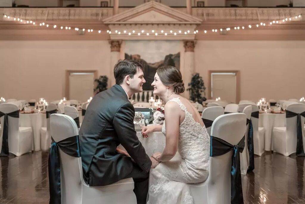 This moment✨

📷: @seandewittphotography

#bride #groom #brideandgroom #justmarried #allsmiles #twinkle #romance #happycouple #ido #receptioninspo #flashesofdelight #ohwowyes #renaissancerva #renaissanceballroom instagr.am/p/C5lmfCjy-wq/