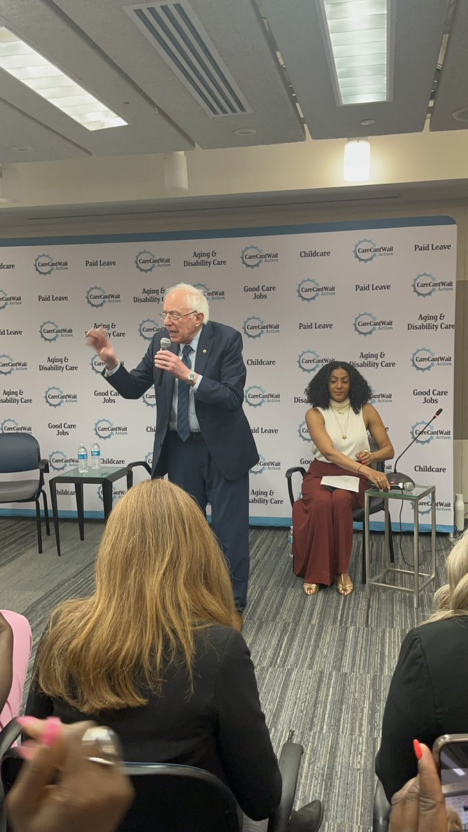 .@SenSanders is here to answer our questions about care policy! #TheCareEconomy