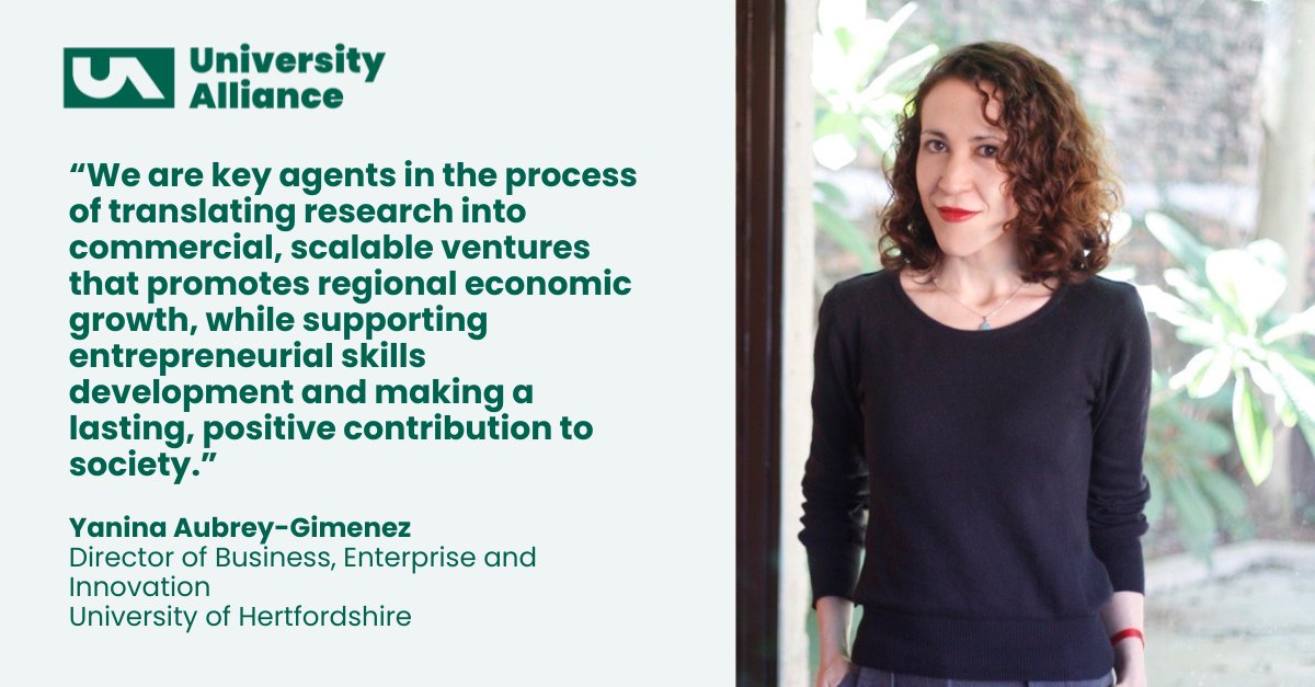 University Alliance (@unialliance) on Twitter photo 650+ businesses have benefited from <a href="/UniofHerts/">University of Hertfordshire</a>' dedicated business support services.
In our latest 'Innovators' blog, Yanina Aubrey-Gimenez outlines Herts' holistic, collaborative approach to supporting businesses and startups 🚀
Read more here: bit.ly/3UbeaAy 650+ businesses have benefited from <a href="/UniofHerts/">University of Hertfordshire</a>' dedicated business support services.
In our latest 'Innovators' blog, Yanina Aubrey-Gimenez outlines Herts' holistic, collaborative approach to supporting businesses and startups 🚀
Read more here: bit.ly/3UbeaAy