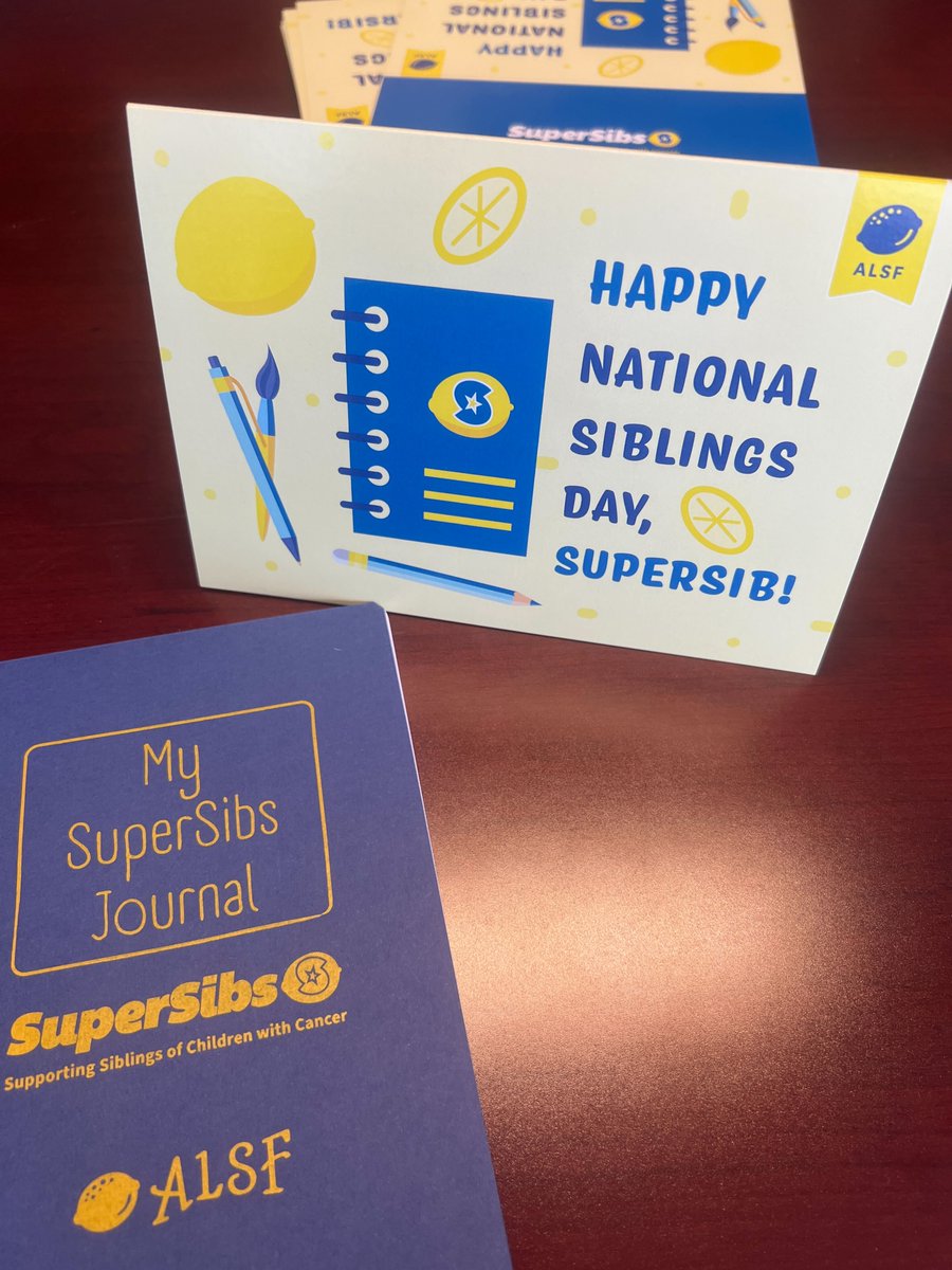 Today we celebrate SuperSibs! For #NationalSiblingsDay, we sent all SuperSibs a special journal they can use to write, draw, and respond to prompts that will be sent in future mailings. All new SuperSibs will also receive a journal so they can join in the fun! Helping comfort,…