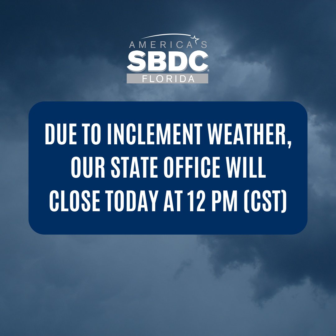 For the safety of our staff and clients, our State Office will be closing today at 12 p.m. (CST). We apologize for any inconvenience and look forward to serving you upon our return tomorrow.