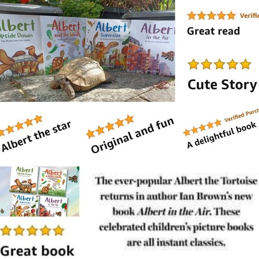 FUN, CUTE, GREAT, INSTANT CLASSICS... Amazing 5* #Praise for #ALBERTthetortoise #picturebooks. Please keep posting YOUR #BookReviews. #AvailableNow Six ALBERT picturebooks, #BoardBook ALBERT and his Friends, #ActivityBook ALBERT PUZZLES AND COLOURING. Alberttortoise.com