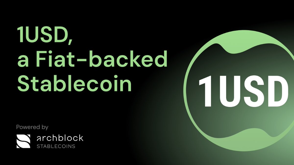 We are excited to announce the launch of our new fiat-backed stablecoin, 1USD. 1USD will initially be available on Ethereum and @Aleph__Zero. Read more here: medium.com/@Archblock_/ar…