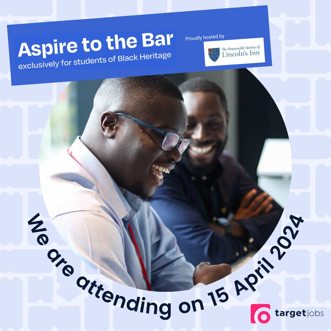 We are delighted to be supporting targetjobs UK’s Aspire to the Bar event on 15 April 2024. The event offers interactive workshops to develop essential legal skills, networking opportunities, career guidance and a Q&A panel. Sign up here: targetjobs.co.uk/events/aspire-…