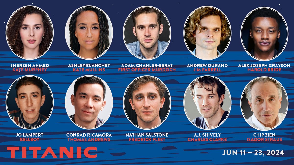 The ship of dreams is set to embark with an all-star cast! Meet the new passengers joining the cast of Encores! TITANIC. #CityCenterEncores