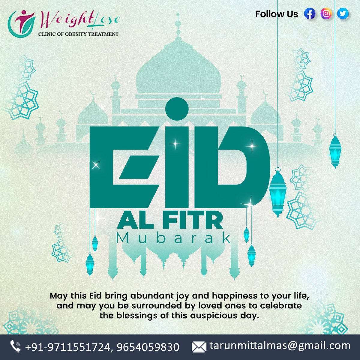 May this Eid-Al-Fitr 🌙✨overflow with joy and blessings, enveloping you in the warmth of loved ones and the embrace of happiness. Eid Mubarak to you and yours, celebrating the auspicious occasion with abundant joy and heartfelt prayers.

#EidMubarak #BlessedEid
