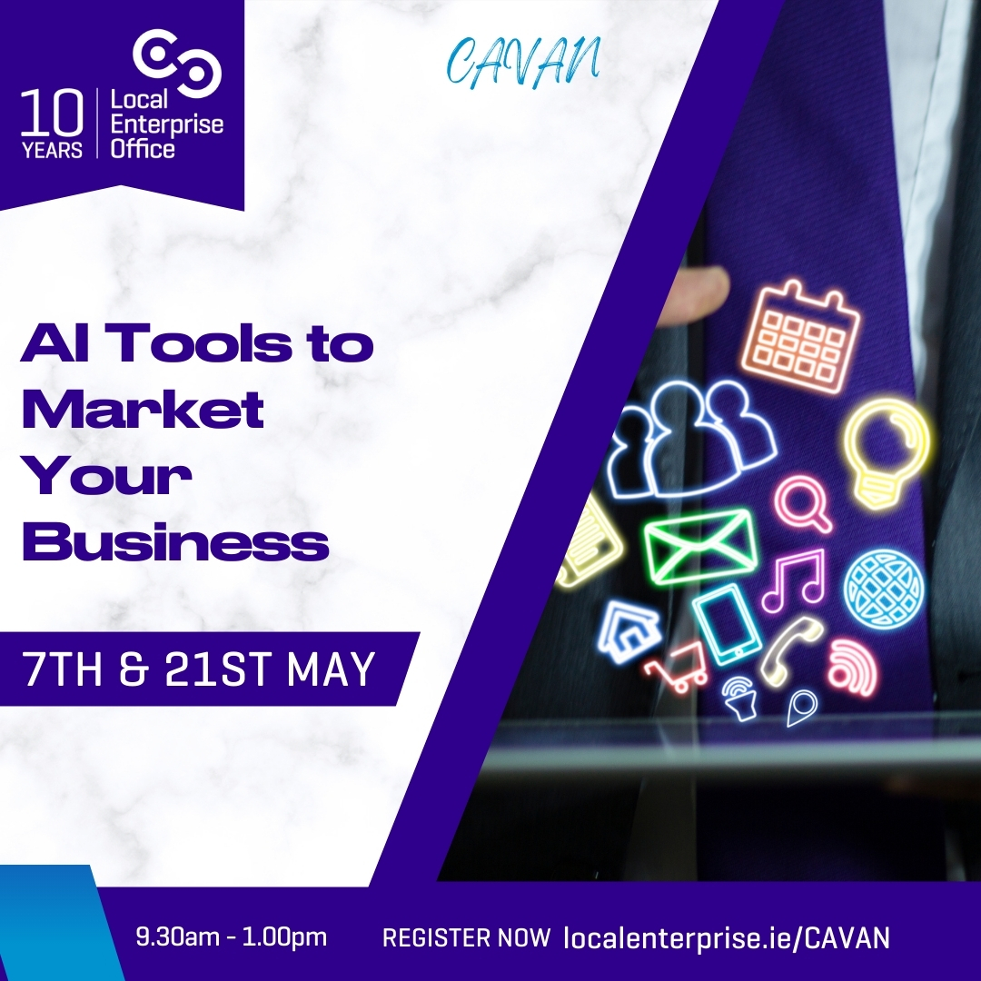 Embrace AI Tools to help market your business! Join us on 7th and 21st of May to learn which tools to use and how to use them! 
🗓️ 7th &amp; 21st May

Book here: i.mtr.cool/pminxqndvt
#AITools